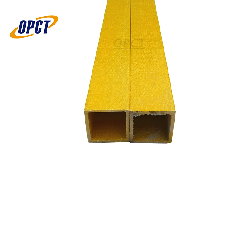 FRP GRP Pultruded Fiber Glass Plastic Square Tube Rectangular Tube