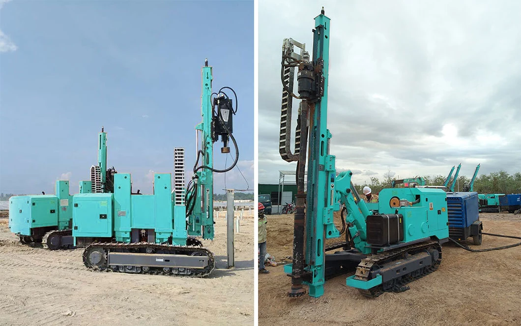 Impactor 20-120m Hanfa in 40 Feet Container Borehole Drilling Machine Pilling Driver