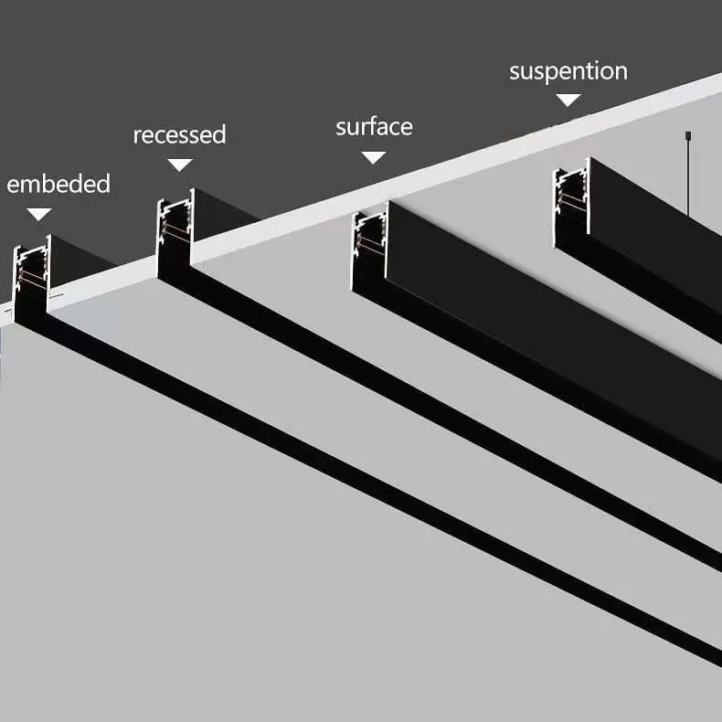 Moderne einfache lineare LED-Beleuchtung für Home LED Pendelleuchten