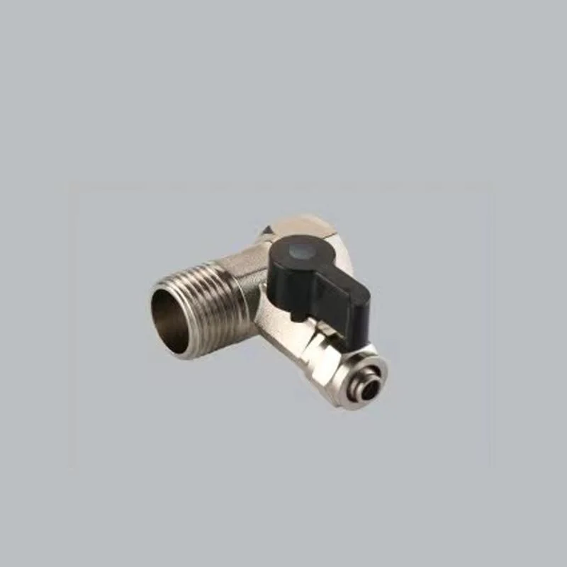 Quick Fitting Push Fit Feed Water Valve Adapter Angle Stop Valve 3 Way RO Ball Valve for RO System