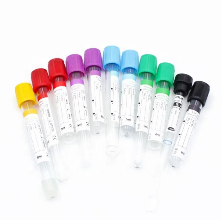 Disposable Vacuum Pet Glass Blood Collecting Tube for Hospital Blood Collection