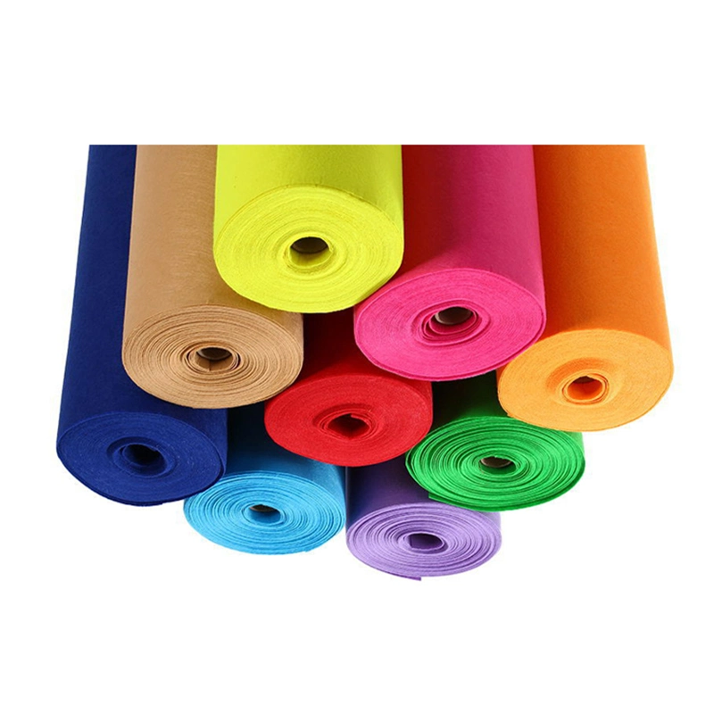 Industry Craft Nonwoven Hard Felt Fabric Rolls 100% 100 Polyester Needle Punched