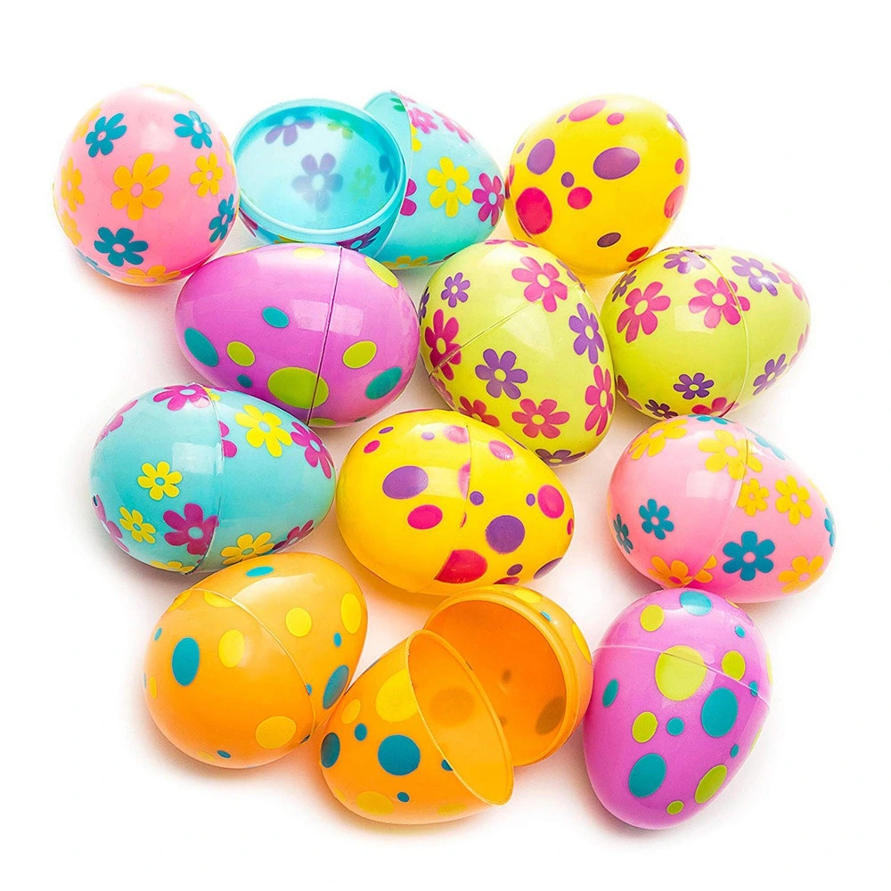 Hot Sale Plastic Printed Colorful Easter Festival Egg