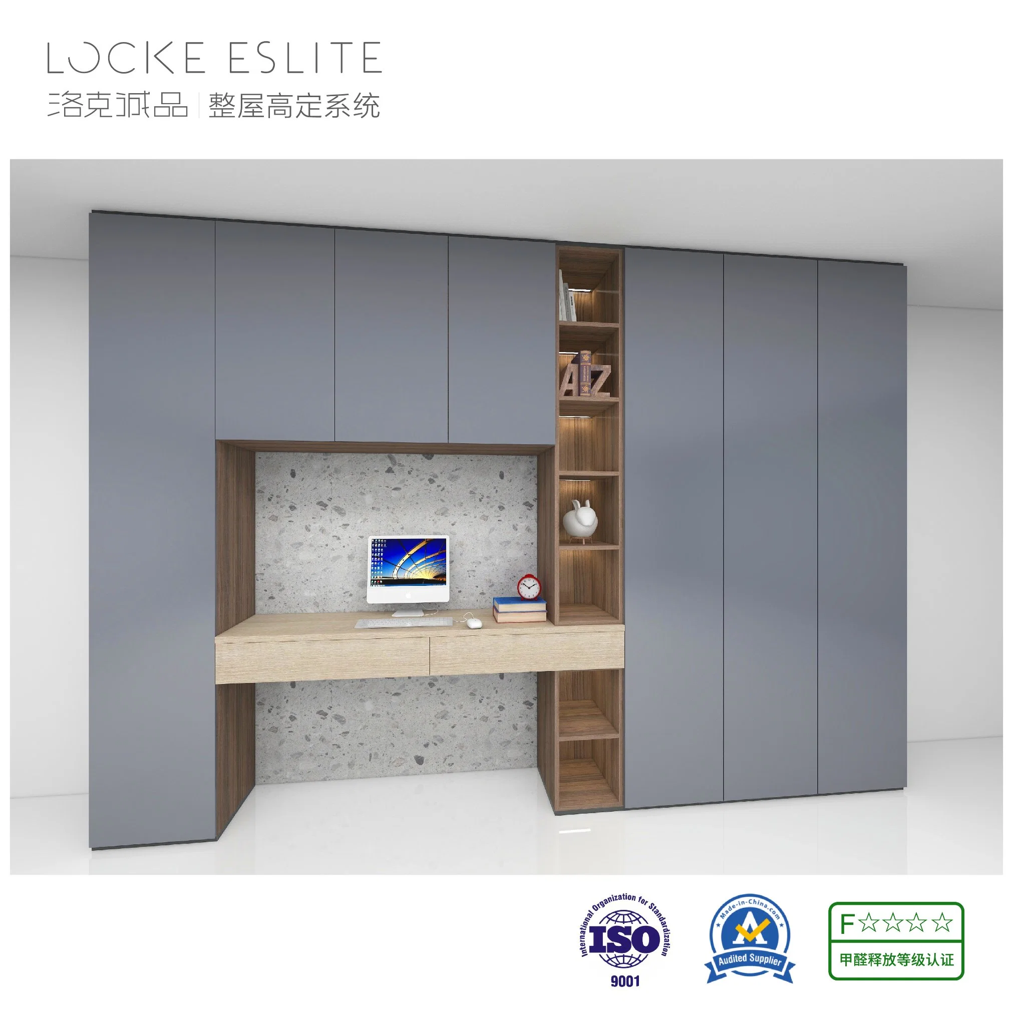 Computer Desk Bookcase Combination Bedroom Furniture Factory Direct Sales Wholesale/Supplier