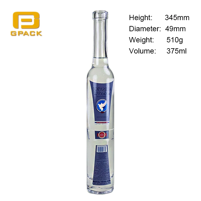 Custom 40 50 100 200 300 500 Ml Small Mini Glass Bottle of Vodka Alcohol Spirit Rum Whisky Gin Bottles