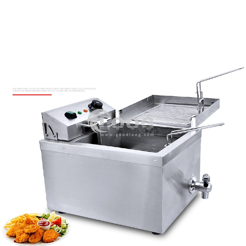 Goodloog Good Price Commercial Electric Deep Fryer Single Donut Food Machinery French Fries Making Machine