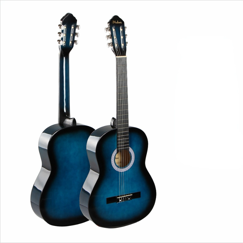 Grossista 39 polegadas Principiante Musical instrumento Glossy nylon String Classic Guitar