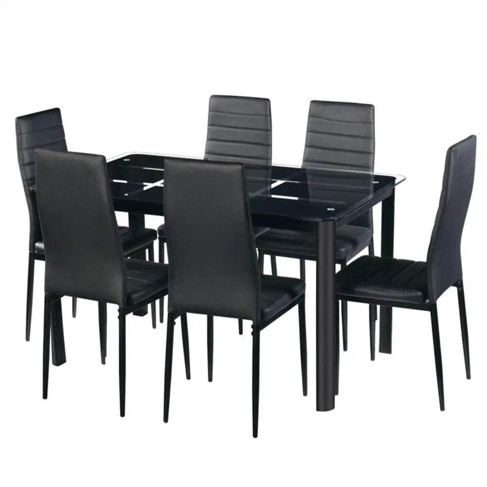 Vente en gros Noir couleur cuisine économie d'espace européen nordique luxe moderne Mobilier Table de salle à manger