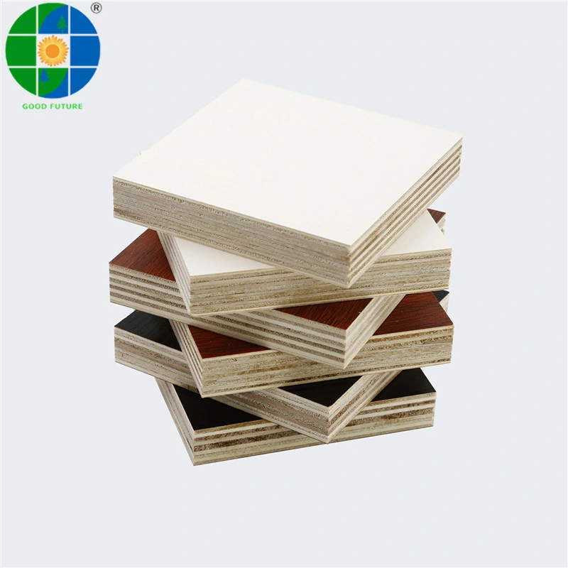 Matt Glossy Smooth Embossed Surface Finished Melamine Laminated Plywood Melamine Faced Board for Furniture Usage E0 E1 E2 WBP Glue