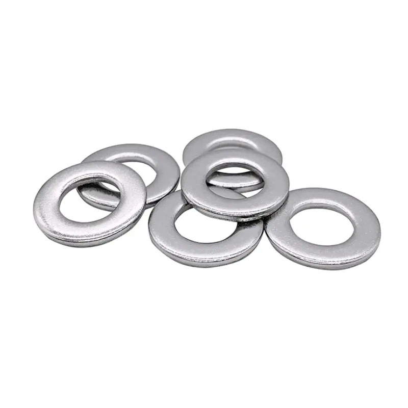 China Factory Wholesale High Strength DIN125 Galvanized Metal Plain Round Thin M4 M5 M6 M13 Stainless Steel Flat Washers