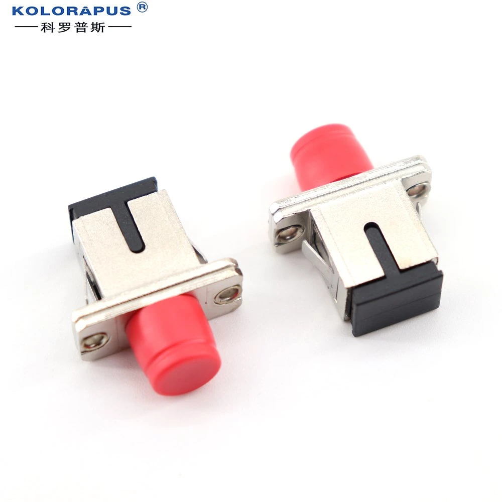 Kolorapus Sc to FC Fiber Coupler Flange Type Fiber Optical Adapter Connector for Server Rack Patch Panel