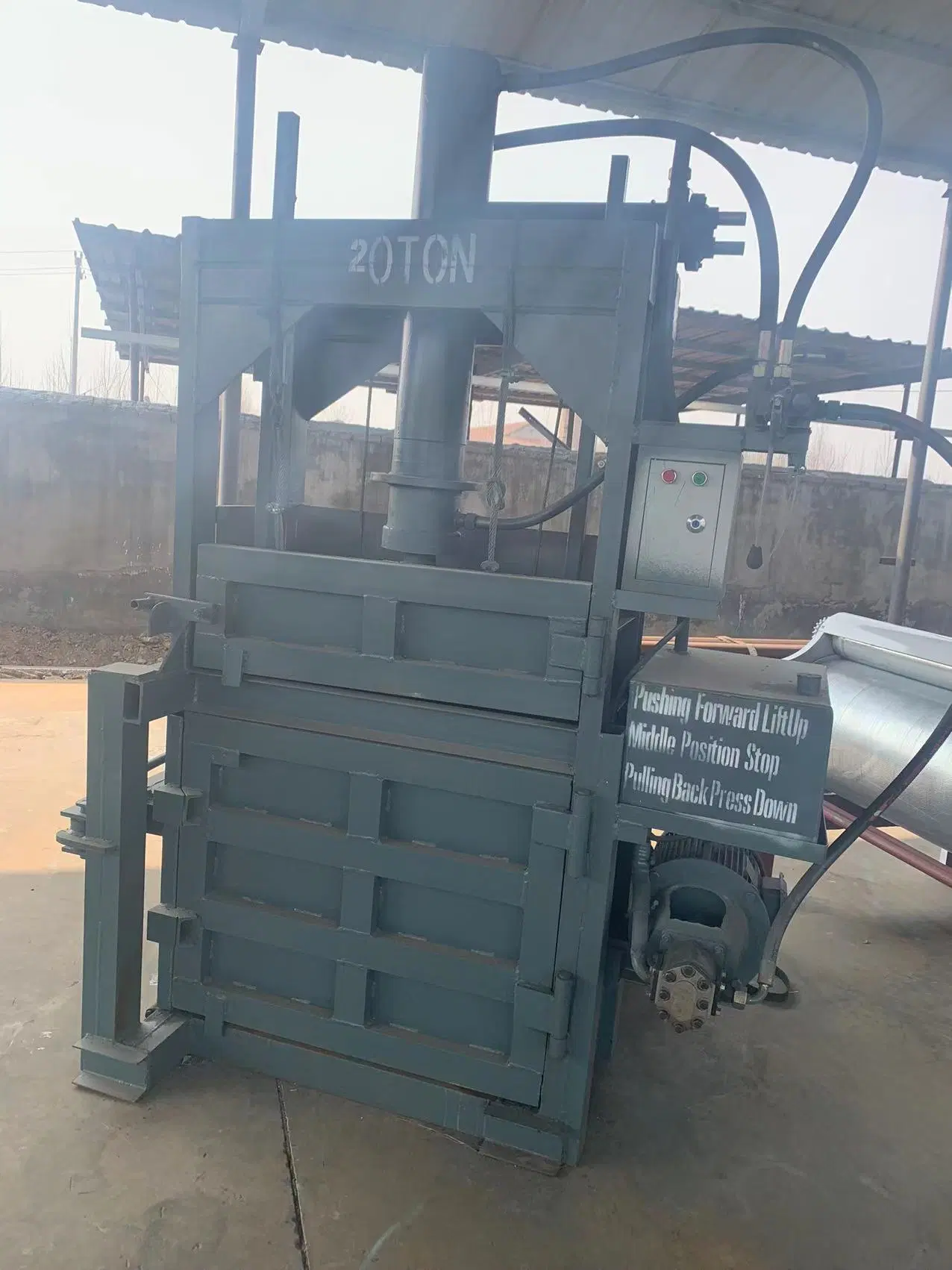 Hydraulic Waste Paper Baler Hydraulic Driven Recycling Used Paper Board Carton Compress Baling Machine