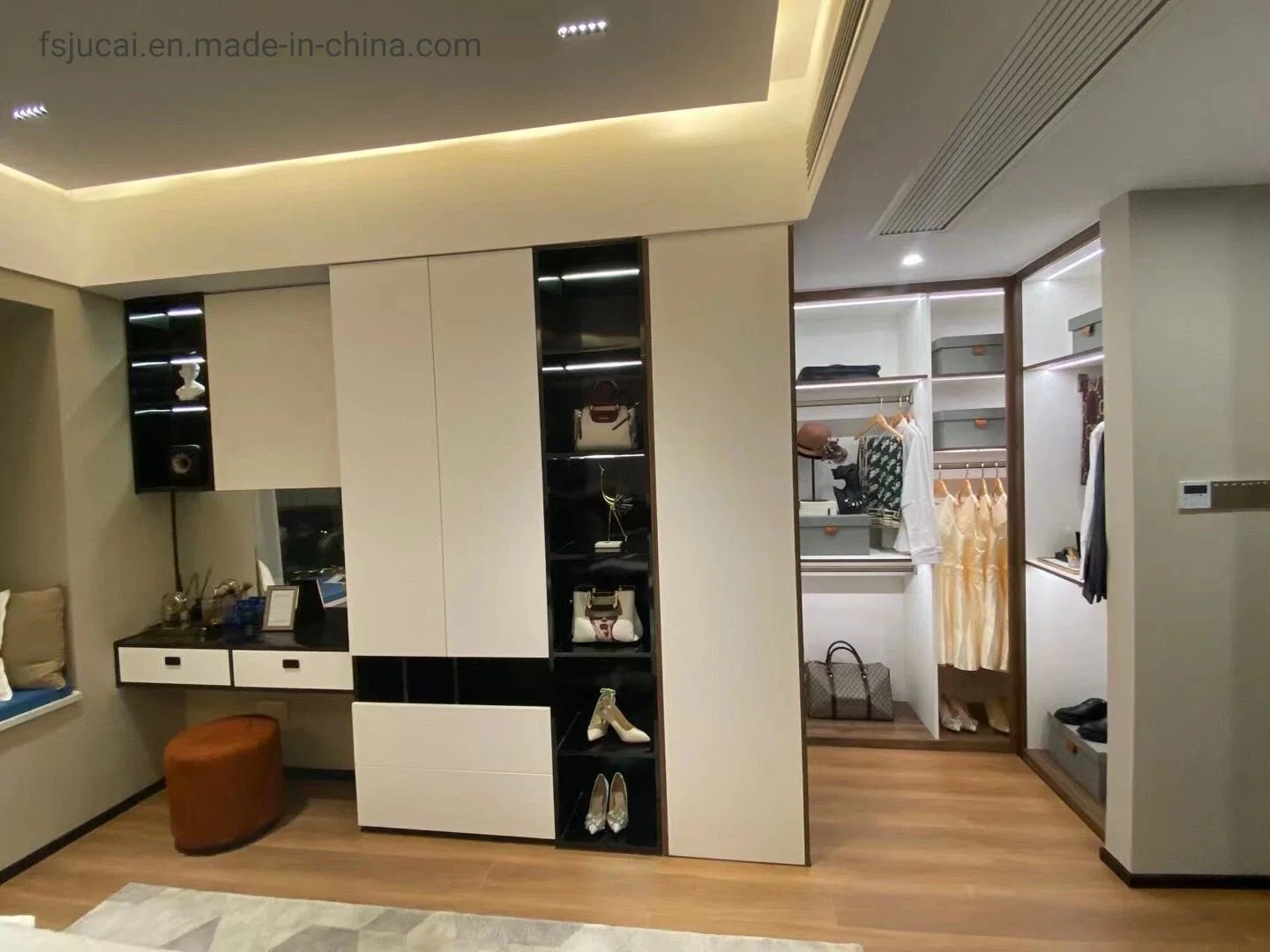 Modern White Cabinet Custom Stainless Steel House Furniture