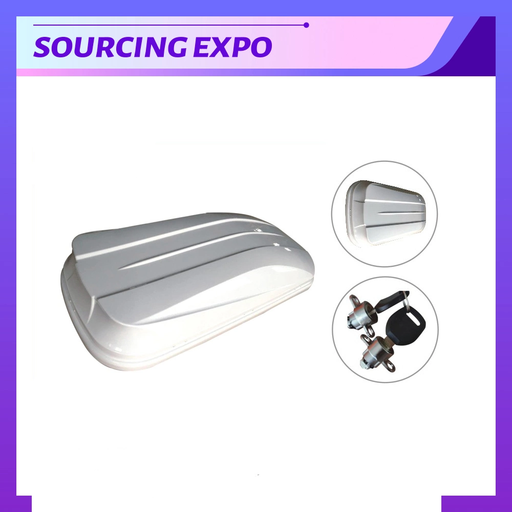 White Roof Box ABS Plastic Roof Cargo Box for Car