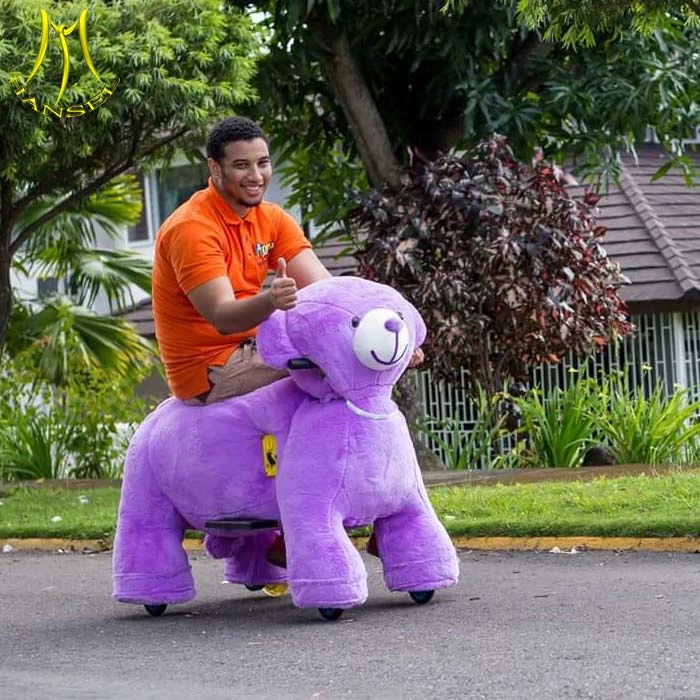 Hansel Outdoor Amusement Park Plush Animal Mall Ride on Toys