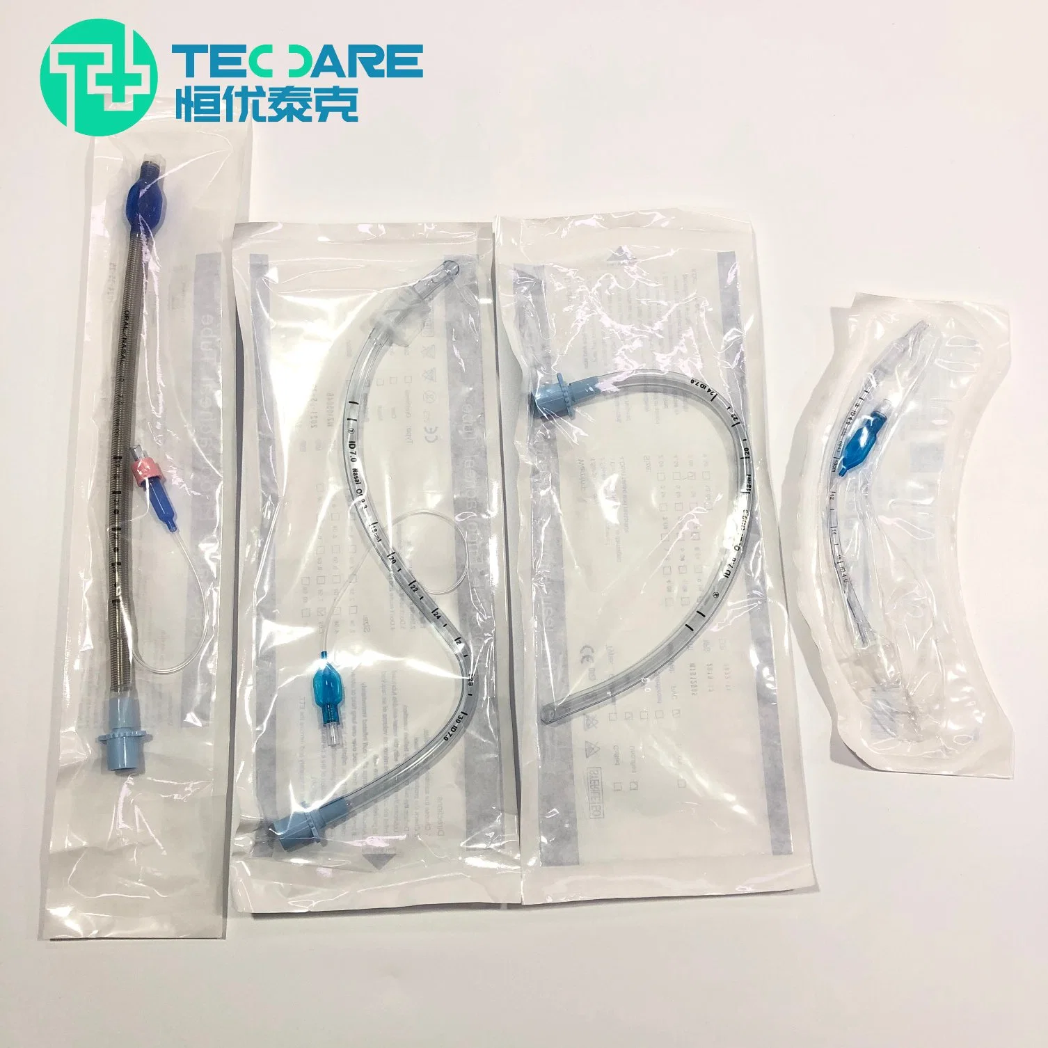 Disposable Nasal Oxygen Low Profile Cuff Reinforced Endotracheal Tubes