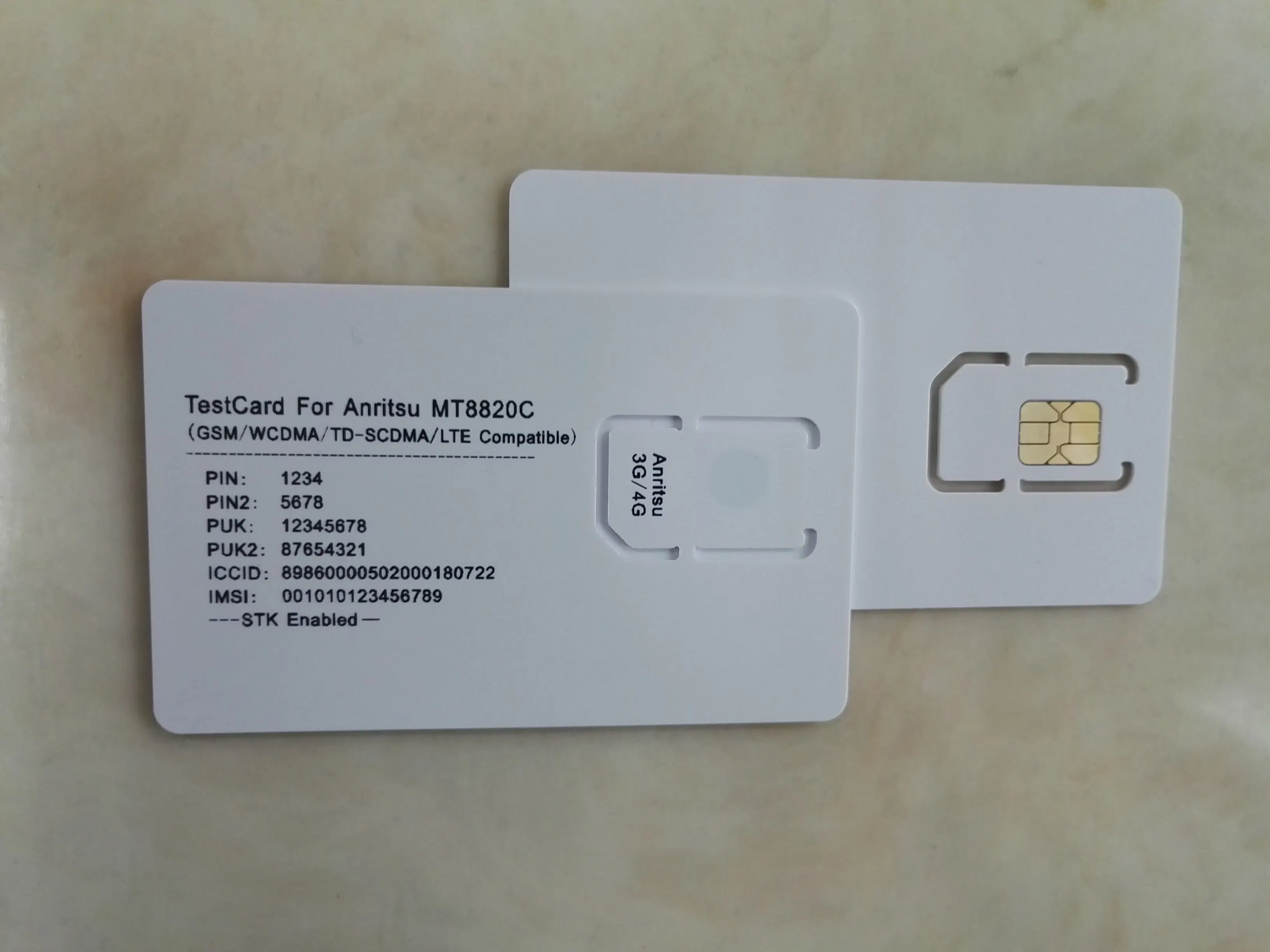 Test Card for Anritsu Mt8820c 4G