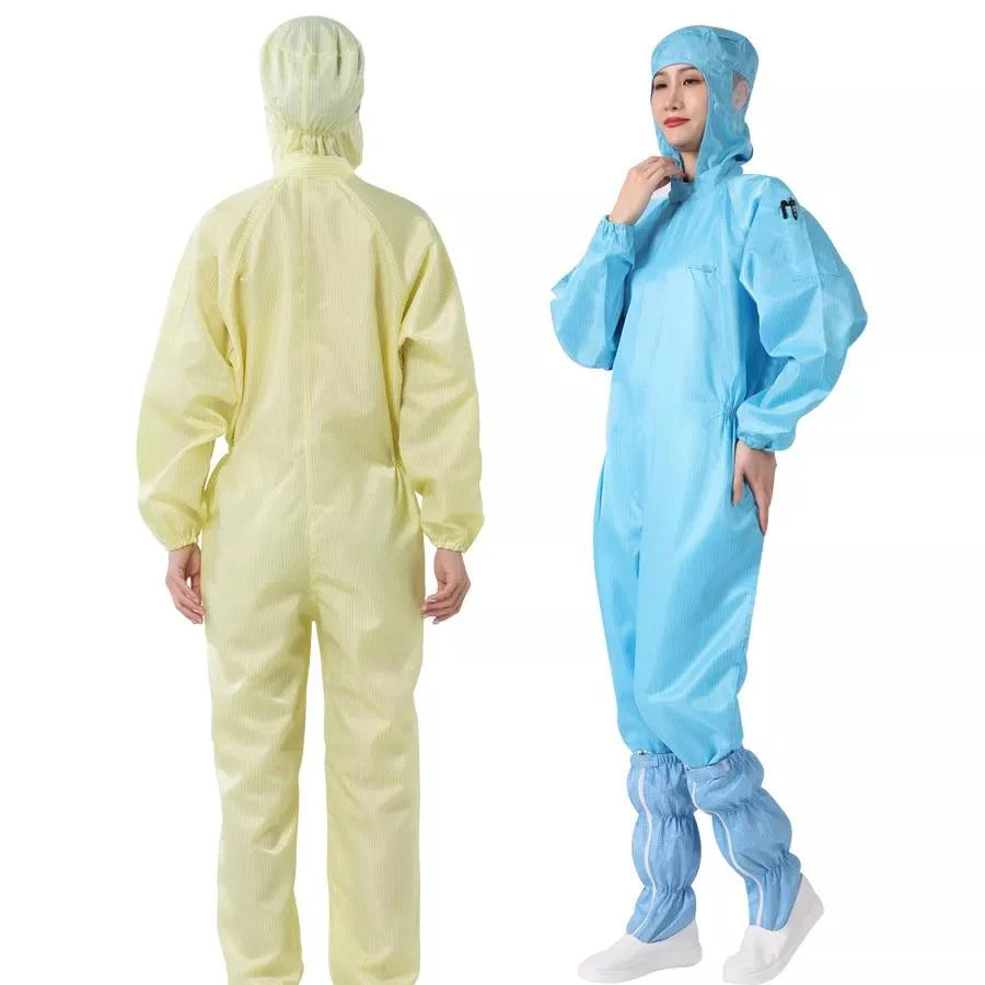 Jacket Antistatic Workwear Green Coverall Anti Static Smock Gown Coat Cleanroom Suit Garment Cotton Anti-Static ESD Clothes