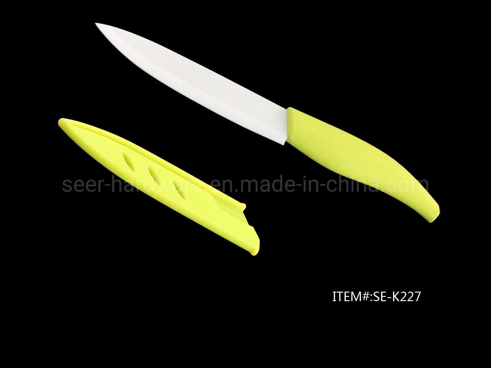 Plastic Handle Ceramic Knife, Kitchen Knife, Utility Knife (SE-K227)