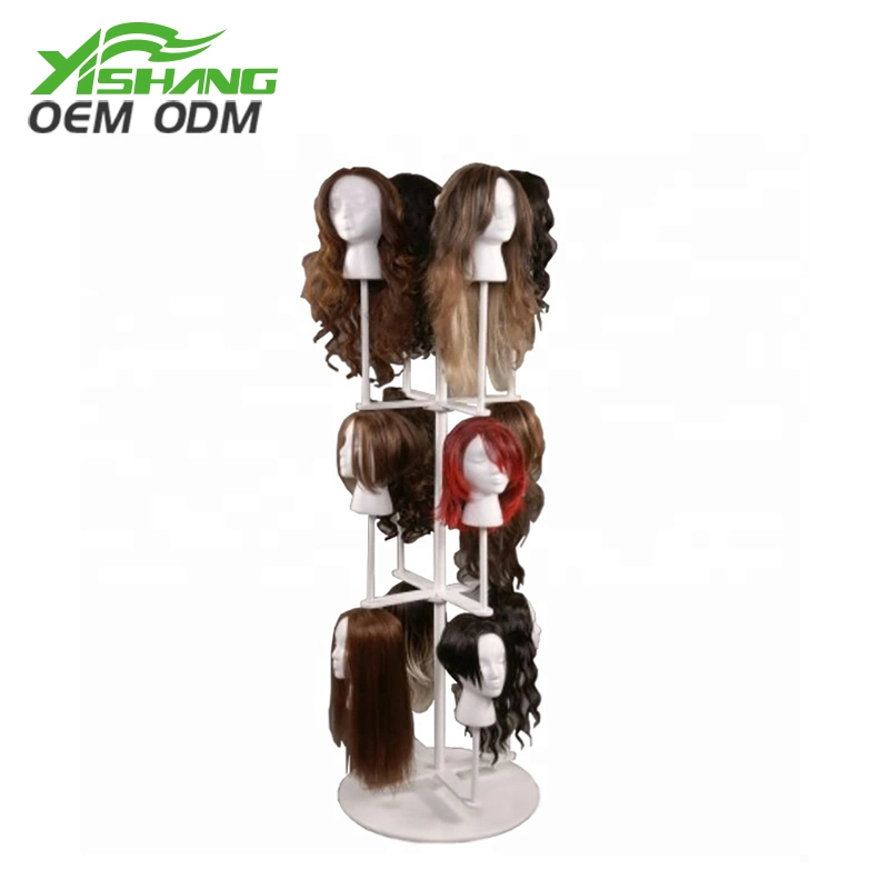 OEM White Round Metal Hair Accessories Display Stand / Rack