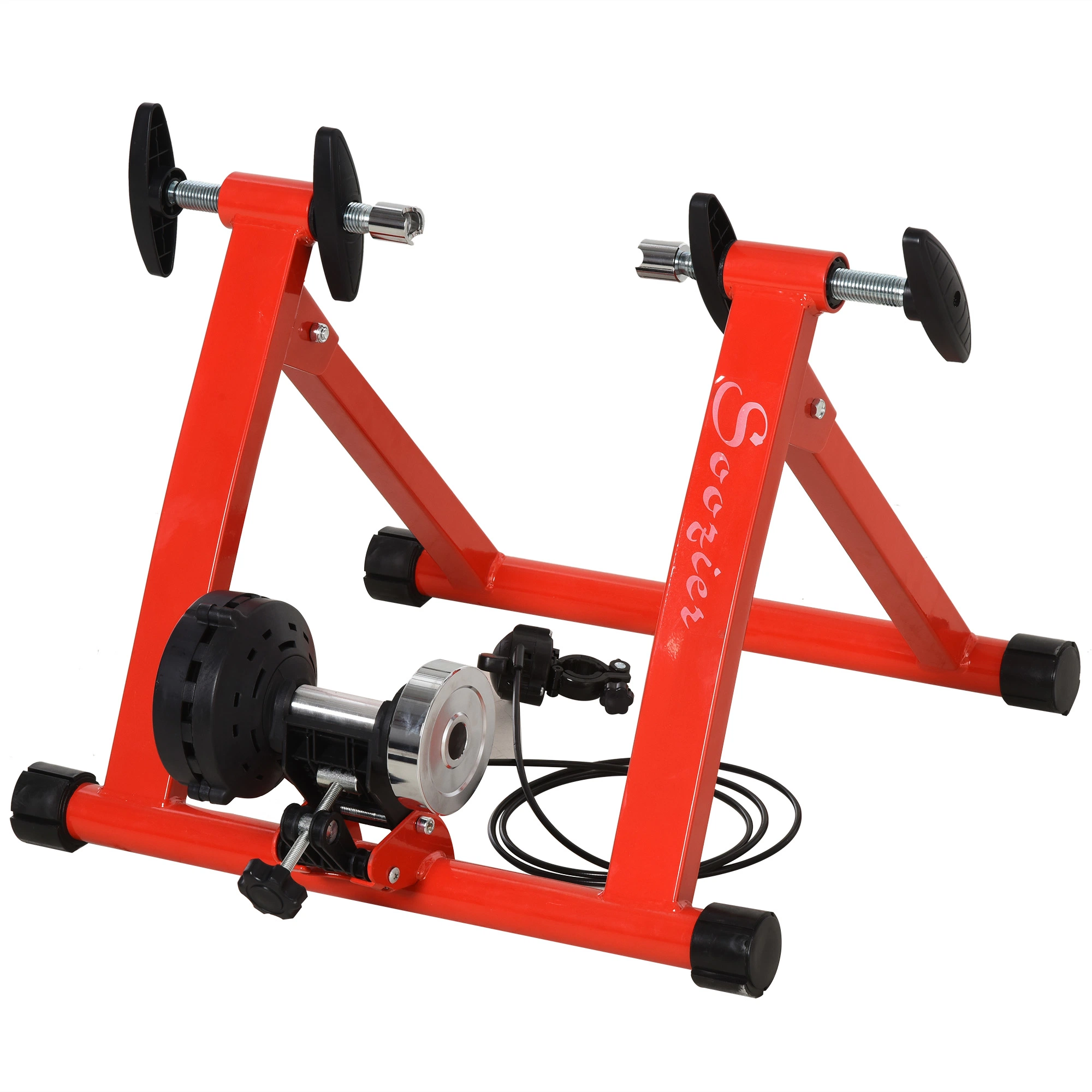 Magnetic Indoor Speed Bike Trainer with 8 Levels of Resistance & Bar Mounted Remote Control