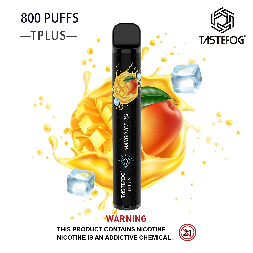 Ofertas de año Nuevo E Cigarette Tastefog Tplus 800 Puff Hookah Pen 3ml sabor a fruta E-Liquid 20mg nicotina desechable VAPE