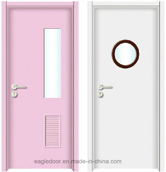 Simple Designs Modern Hospital Wood Door Design Melamine Finish Door Bedroom Interior Wooden Door (EI-HP0102)