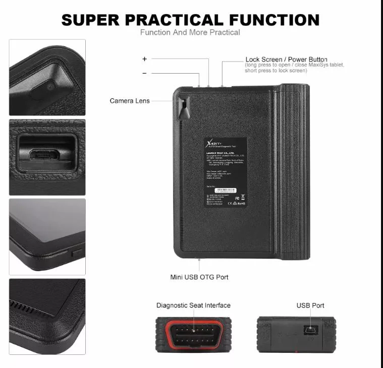 Vende caliente lanzamiento original de la almohadilla de escáner X431, V+ V4.0 Vehículo Tools Herramientas de diagnóstico OBD2 Tablet con buen precio.