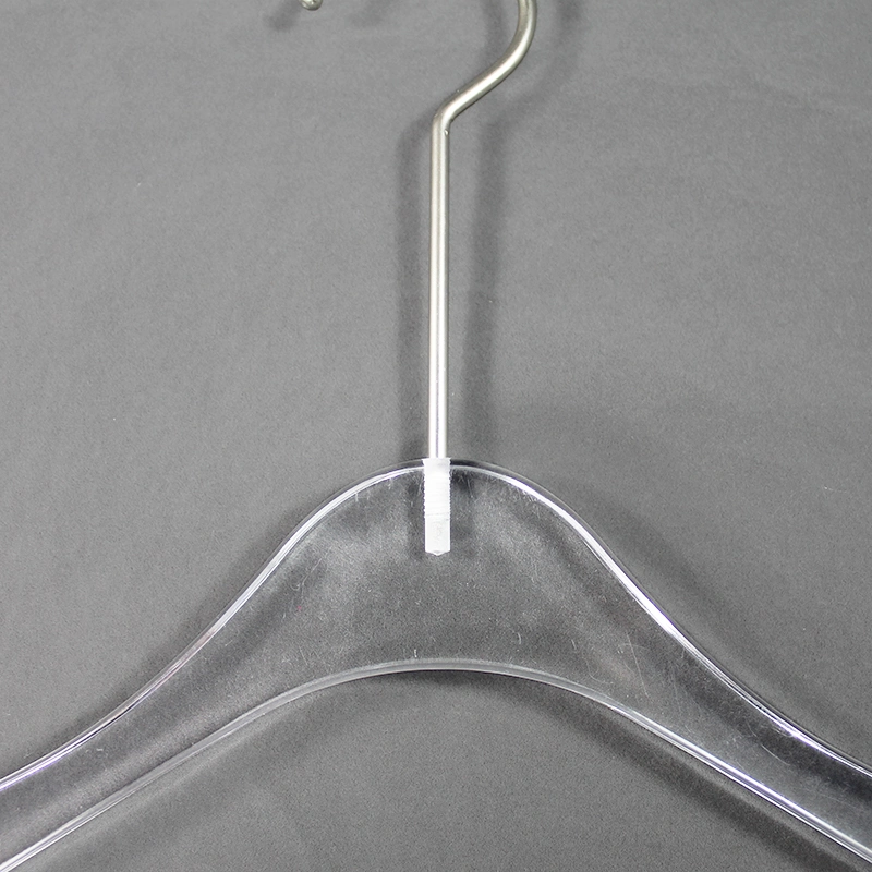 Custom Clear Thick Acrylic Clothes Coat T-Shirt Display Hanger