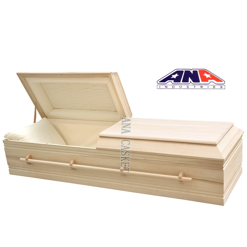 Jewish Solid Poplar Funeral Wooden Casket and Coffins