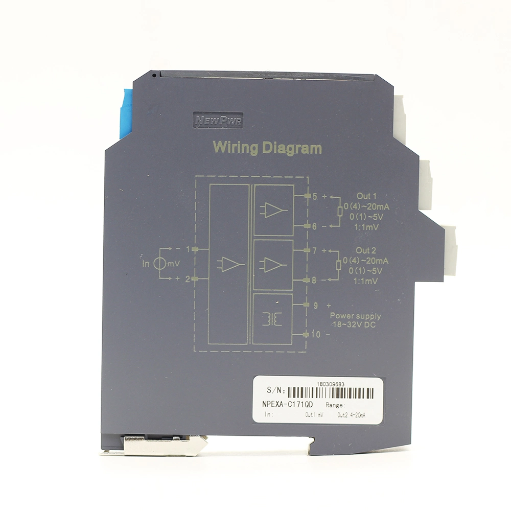 High-Precision Safety Barrier 1 in 1 out Intrinsically Safe Isolation Barrier Explosion-Proof Barrier 4-20mA 0-10V 1- 5V Analog Input Output