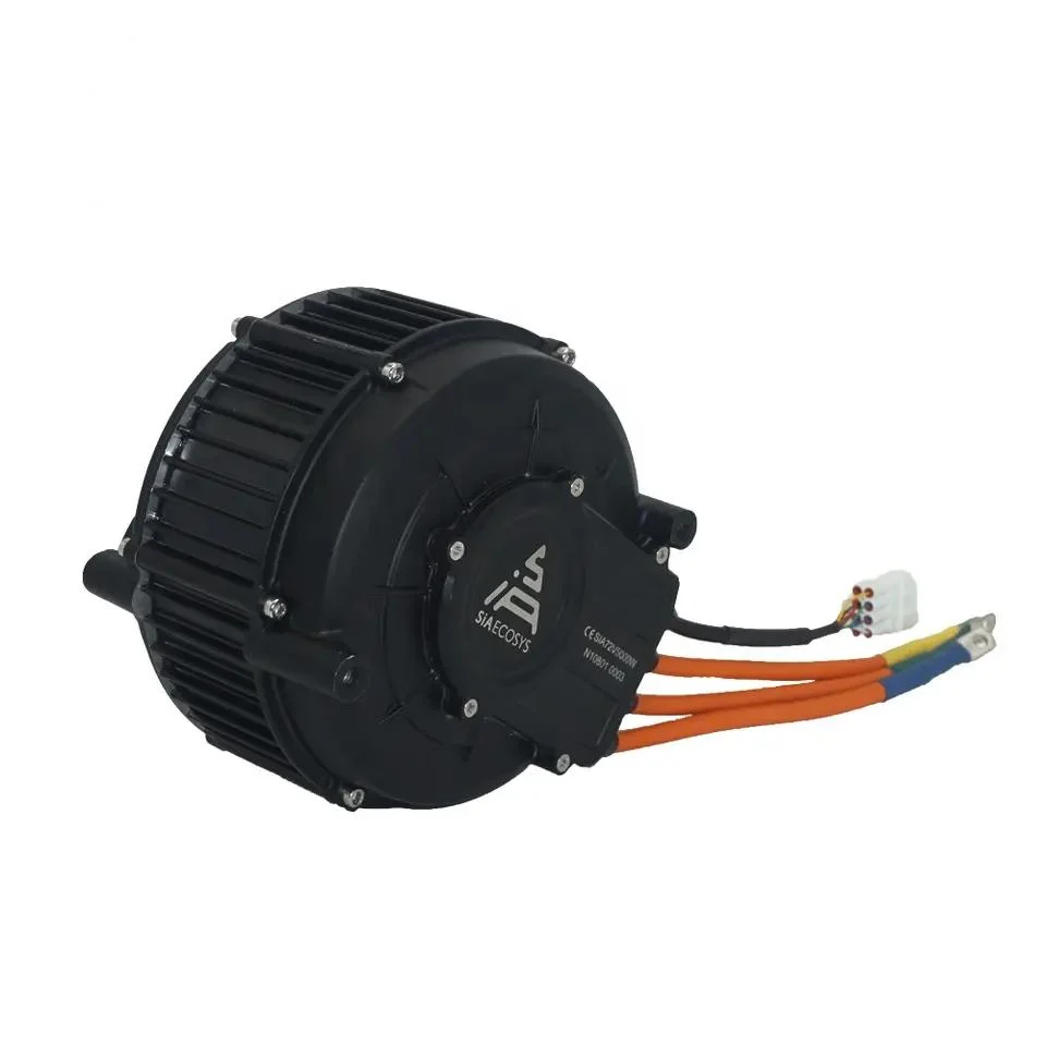 محرك الأقراص المتوسط Qsmotor 165 5000W 72 فولت 35h Encoder Pmsm بالنسبة لدراجة E-Bike القذرة