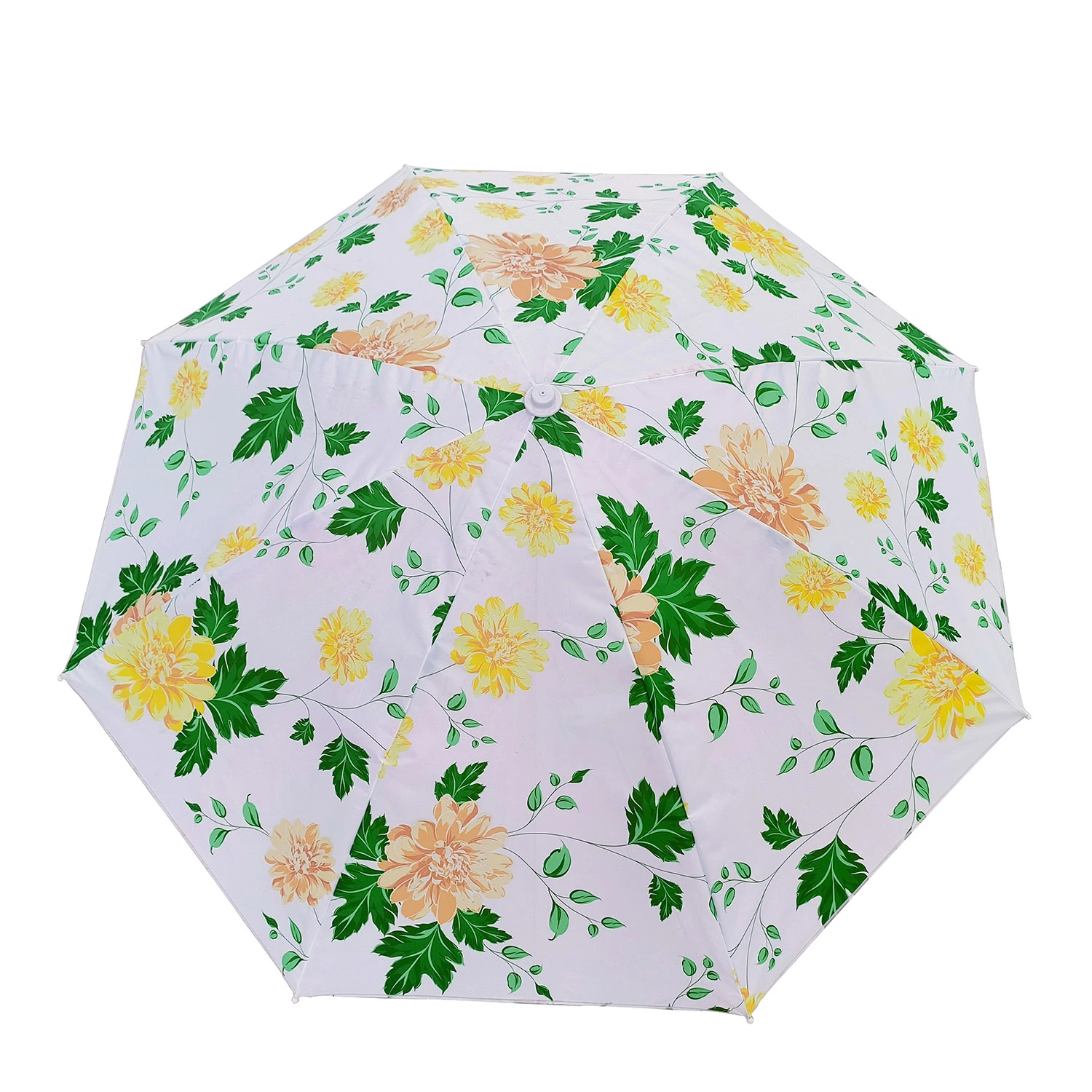 46 pouces Parasol de plage extérieur pour le soleil et la pluie avec logo personnalisé pour café.