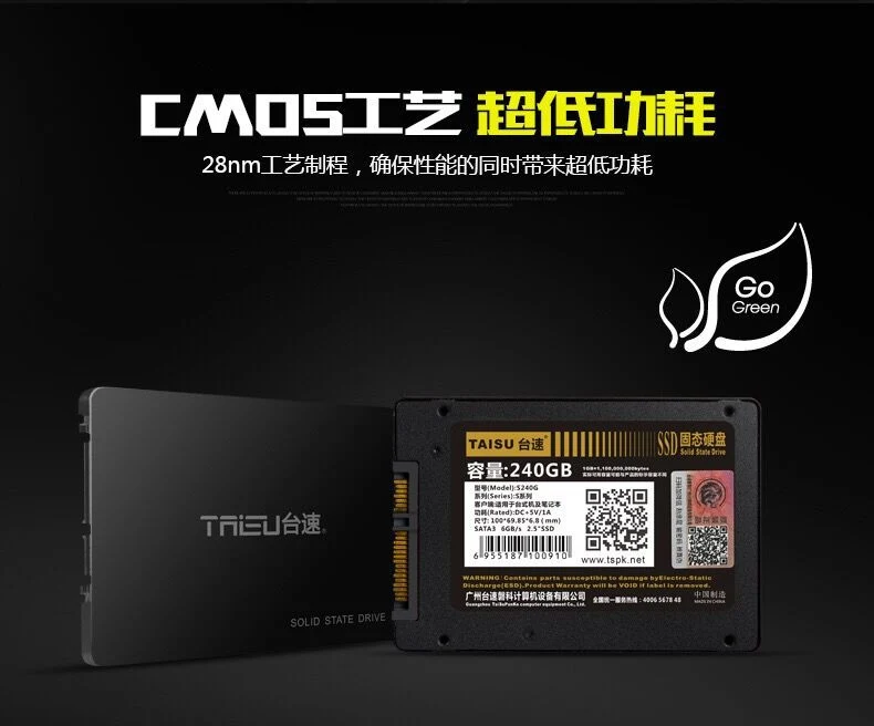 Haute qualité 128 Go/256 Go/512 g/1 To Disque dur SSD haute vitesse de disque dur SSD