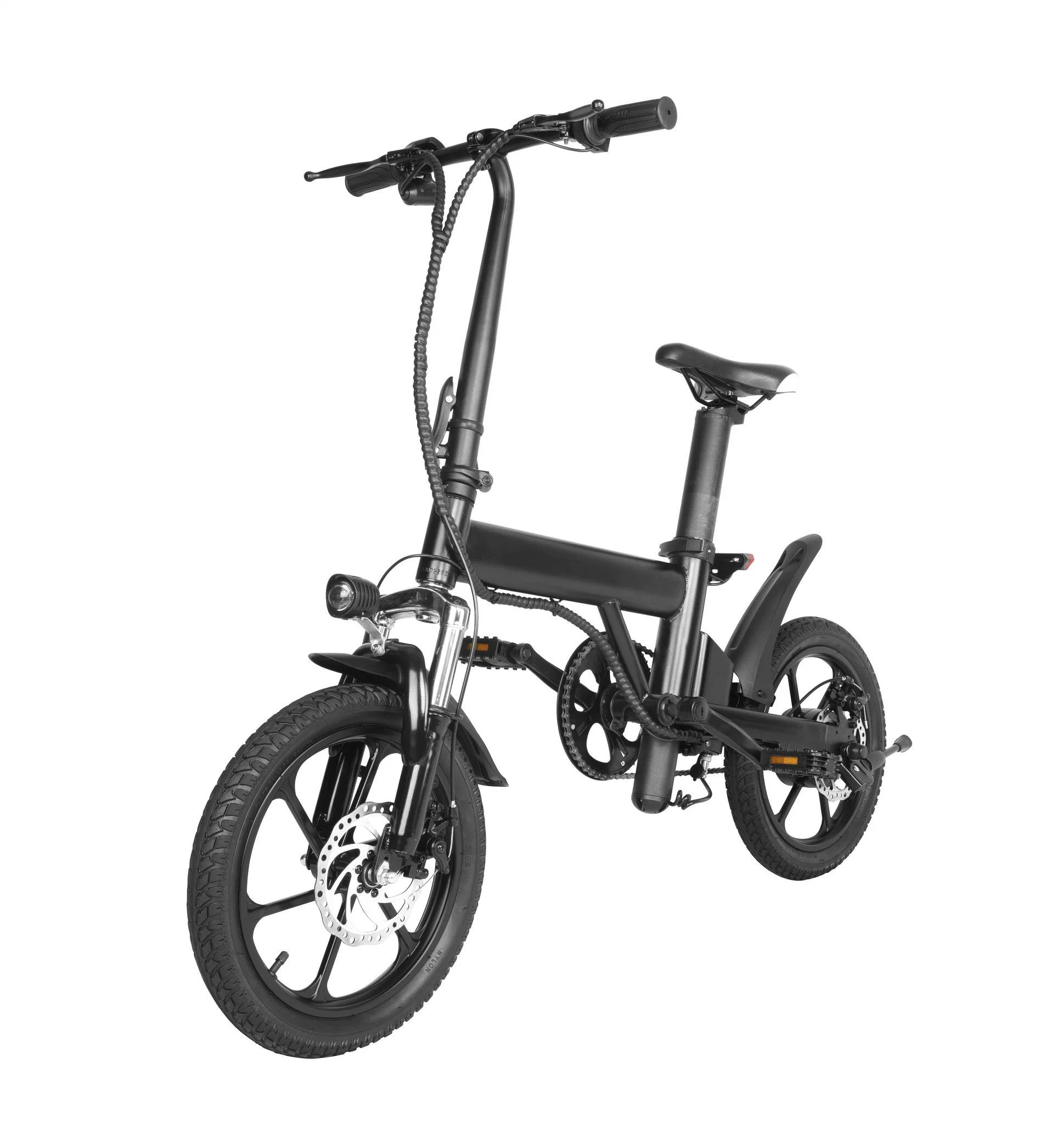 Folding Electric City Bike Mountian Electric Bike Female 250W Motor 36V 6ah Battery Single Speed