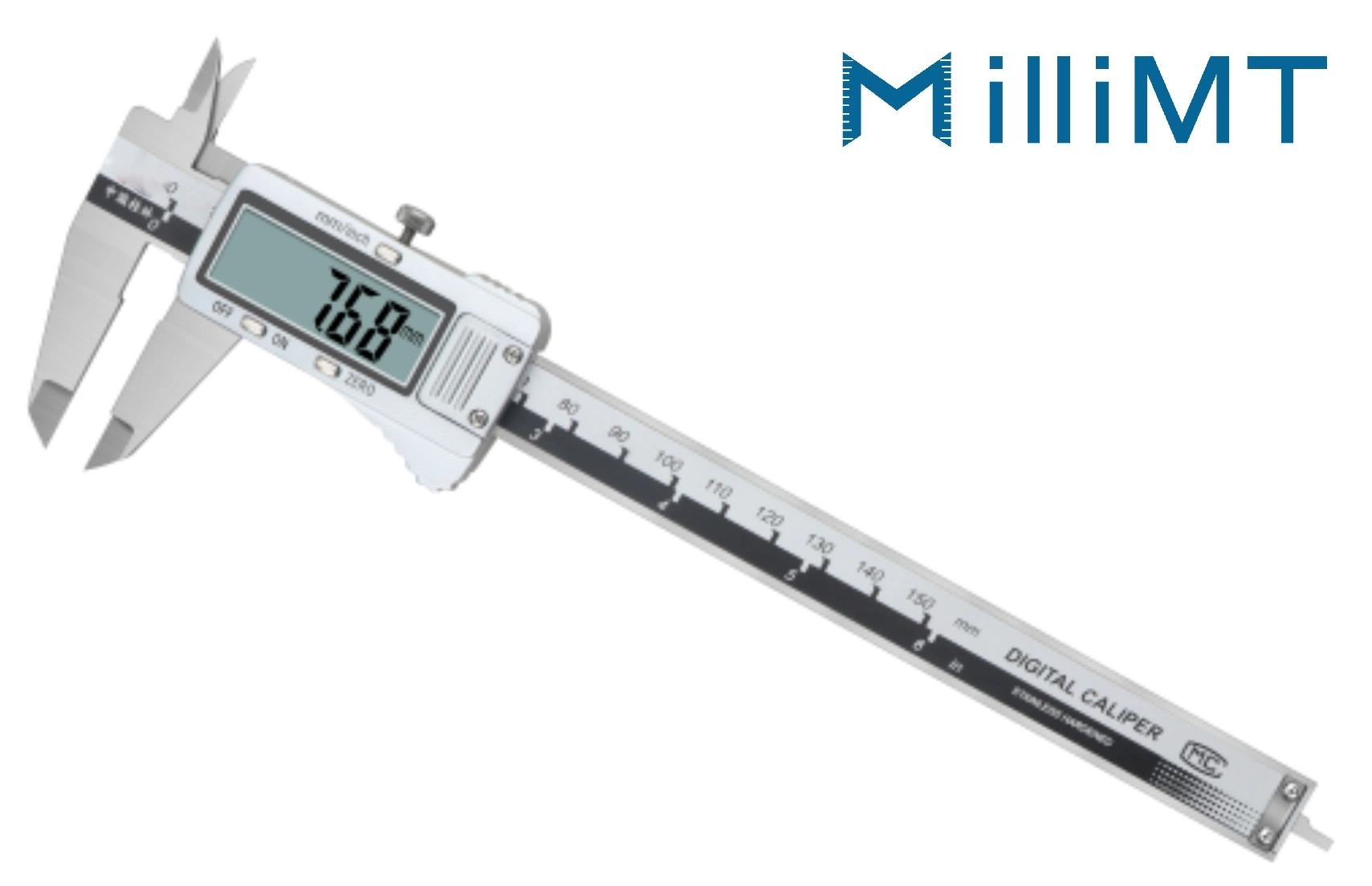 Nouveaux étriers à boîtier métallique avec grand écran LCD, calibres numériques de 0 à 150 mm (M132320GT).