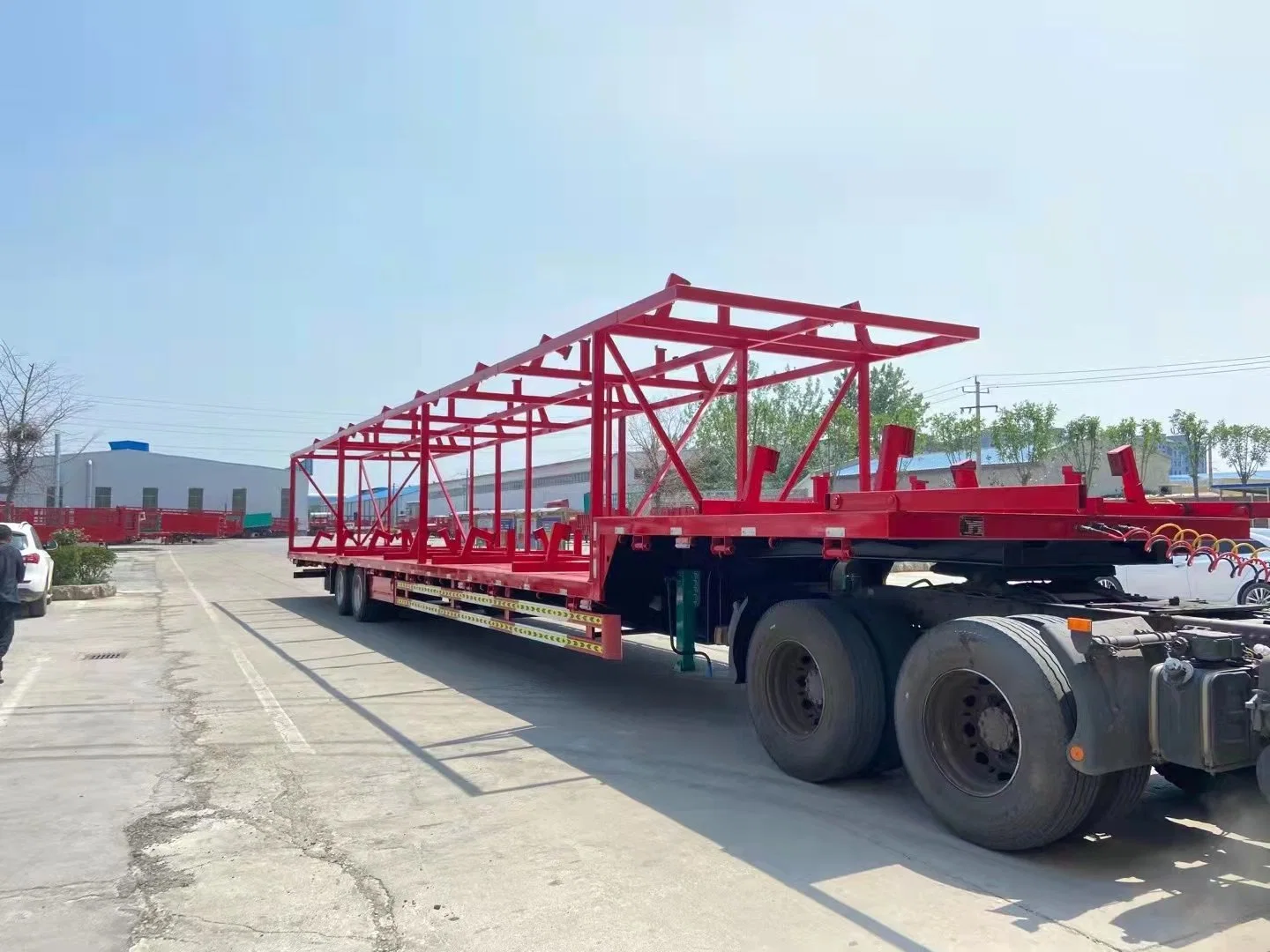 Anton Car Production, Gooseneck Low Plate Making, Production of Trailer, Chinese Manufacturers