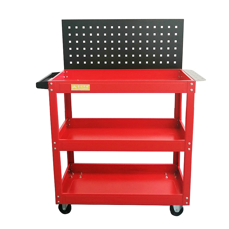 3 Tray Workshop Garage Mechanic Utility Steel Tool Trolley