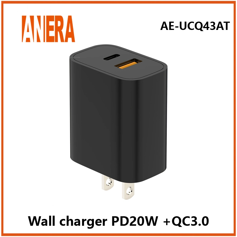 Chargeur rapide Pd 20W Adaptateur secteur avec prise EU/US/UK Chargeur mural USB C Chargeur de téléphone pour Phone 14 PRO Max 13 12 11 X Phone.