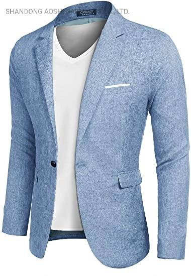 Aoshi Hot Sale Men's Single Breasted Casual Suit Jacket Light Sports Jacket