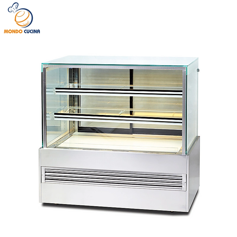 2 grados a 8 grados Cake Display Aire Comercial refrigerador Frigorífico nevera para postres de pastelería