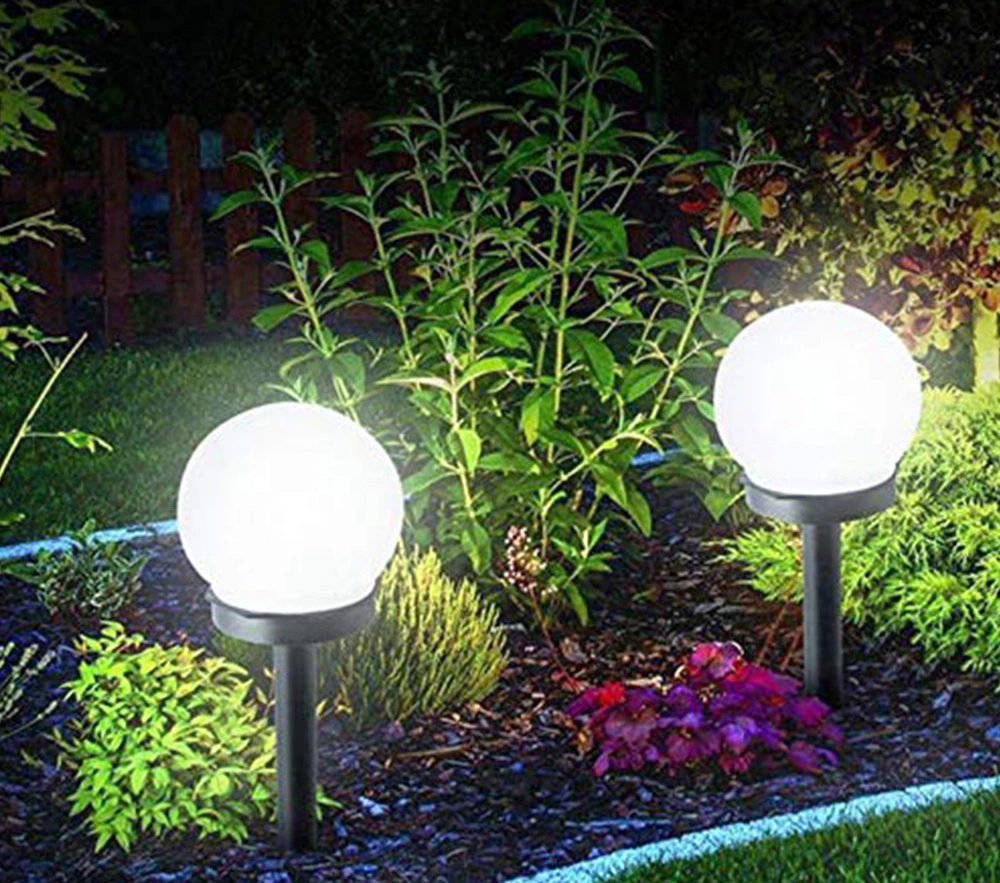 2PCS LED Solar Garden Ball Light