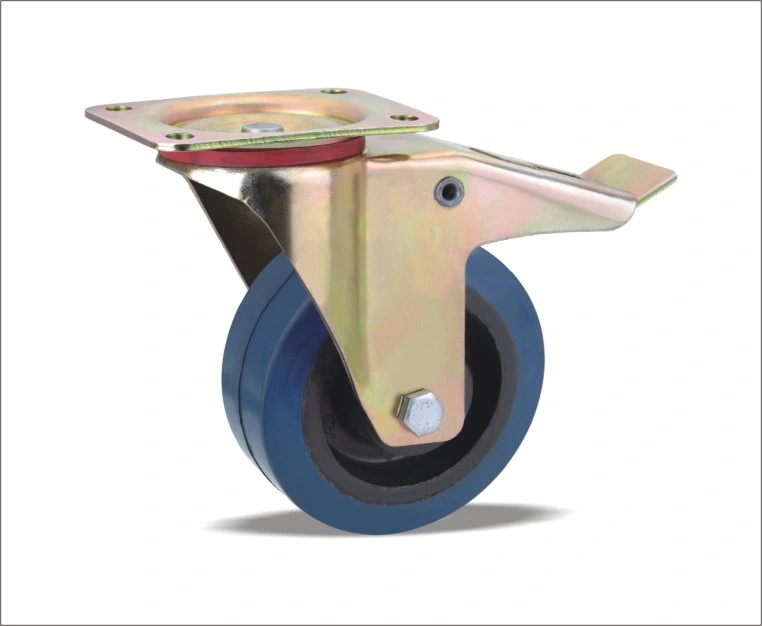 Chariot de cuisine de grande qualité roulette pivotante avec caoutchouc élastique Roues