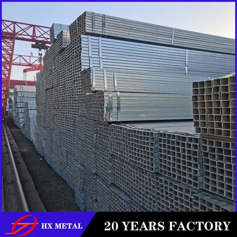 Q195 Q235 Carbon Steel Square Welded Hot DIP Galvanized Steel Pipe for Fence