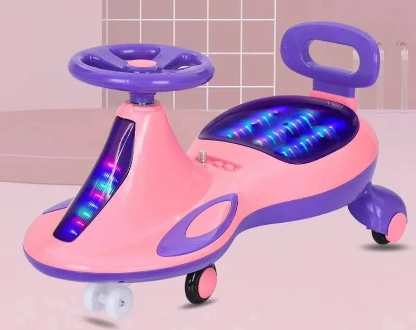 Diseño de moda de la Originales de fábrica Precio al por mayor de los niños viajen en coche en coche de giro para los Niños Los niños la ondulación Swing Alquiler de Coche Twist juguetes al aire libre