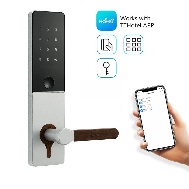 Electronic WiFi Digital Door Lock Support Password, Card, Keys Unlock