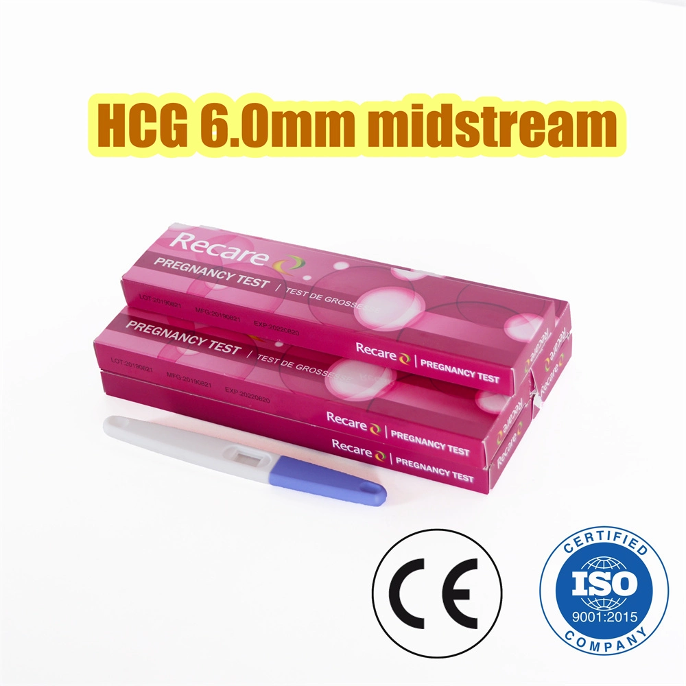 One Step Pregnancy Test Midstream Colloidal Gold Female Custom Easy Female Home Pregnancy Test