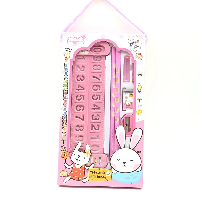 Colorful Children Stationery Set with Handle Erasers Best Gift for Kids