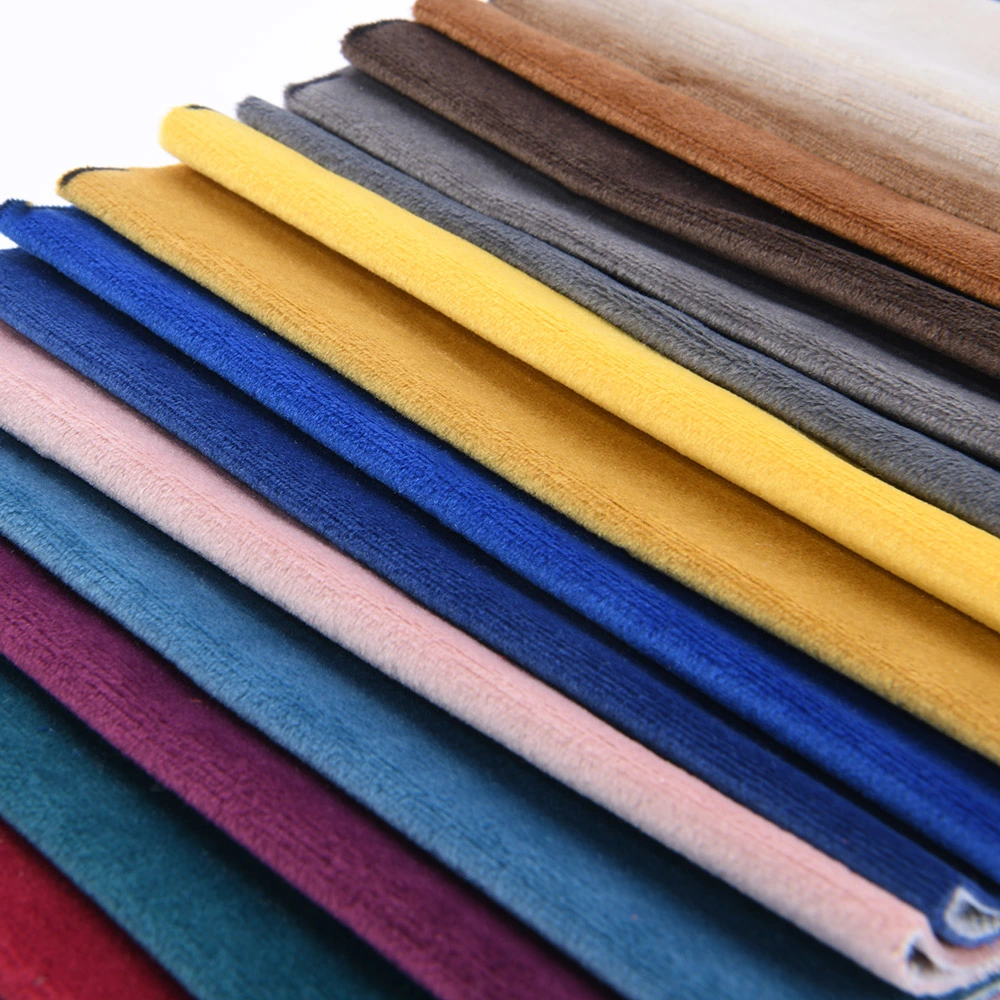 Tissu de canapé en velours Holland 100% polyester, tissu d'ameublement pour textile de meubles.