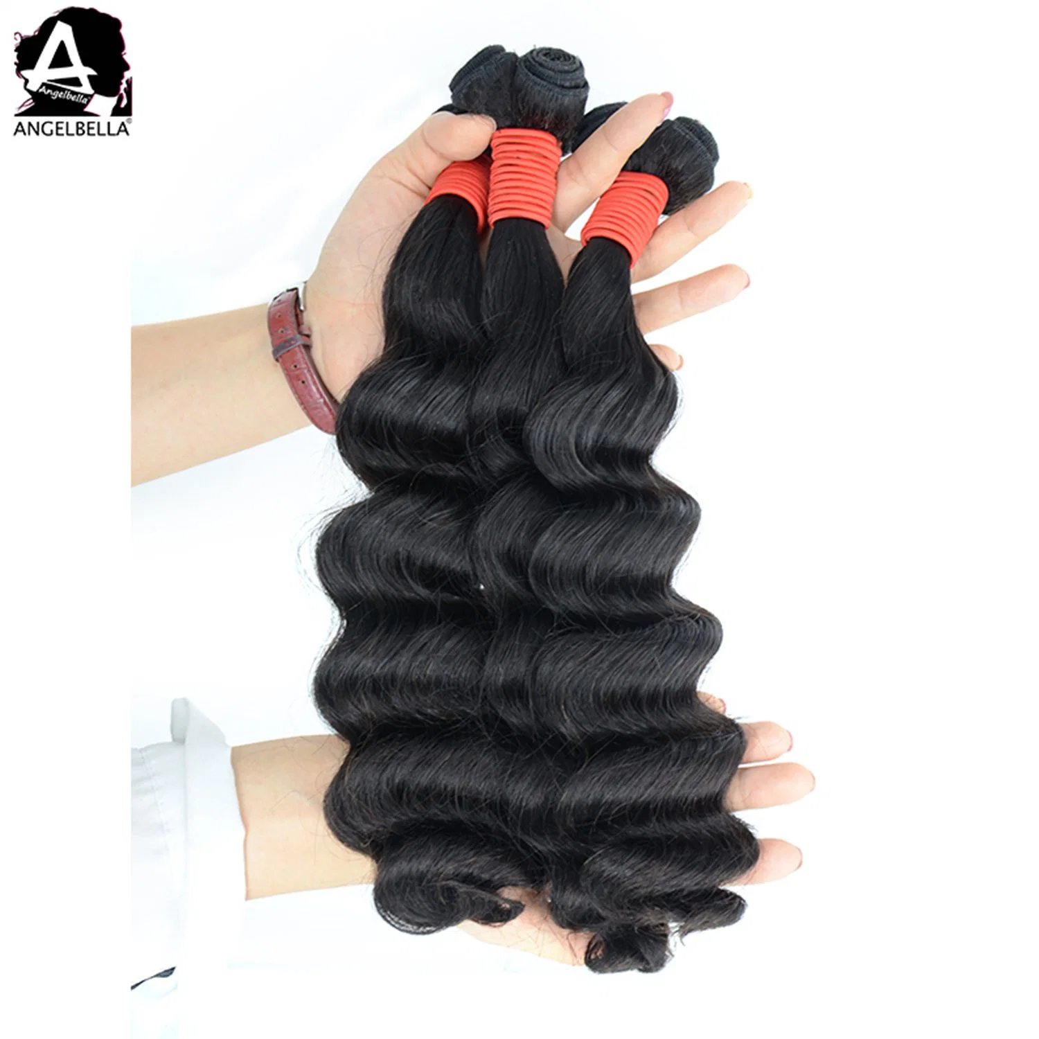 Angelbella Top Quality Super Double Drawn Sdd Hair Natural Black Hair Weft